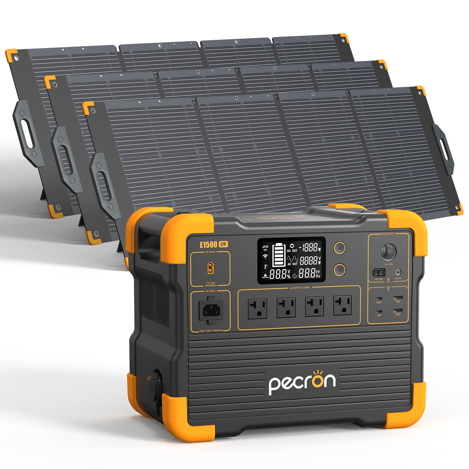 PECRON E1500LFP V3 Portable Power Station and Solar Kits - Image 2