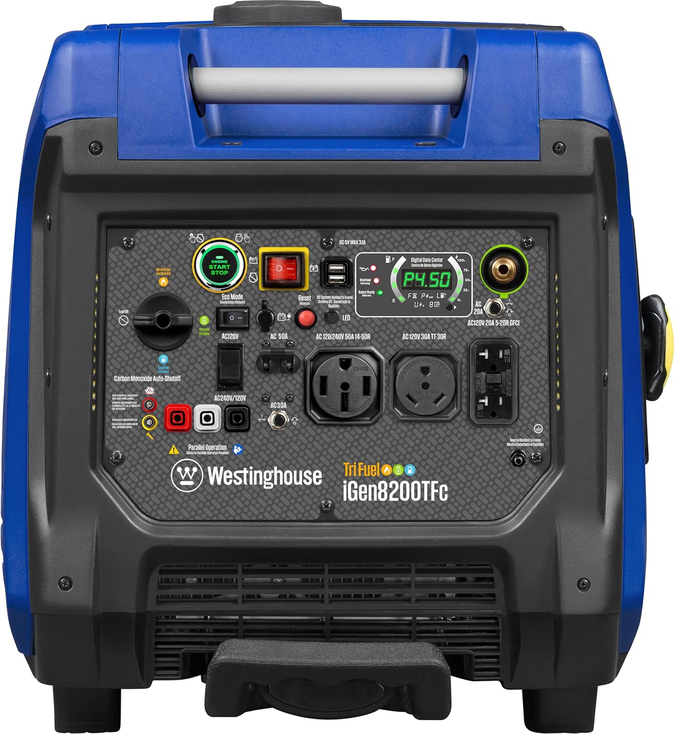Westinghouse iGen8200TFc Tri-Fuel Inverter Generator — 8200W Peak - Image 2