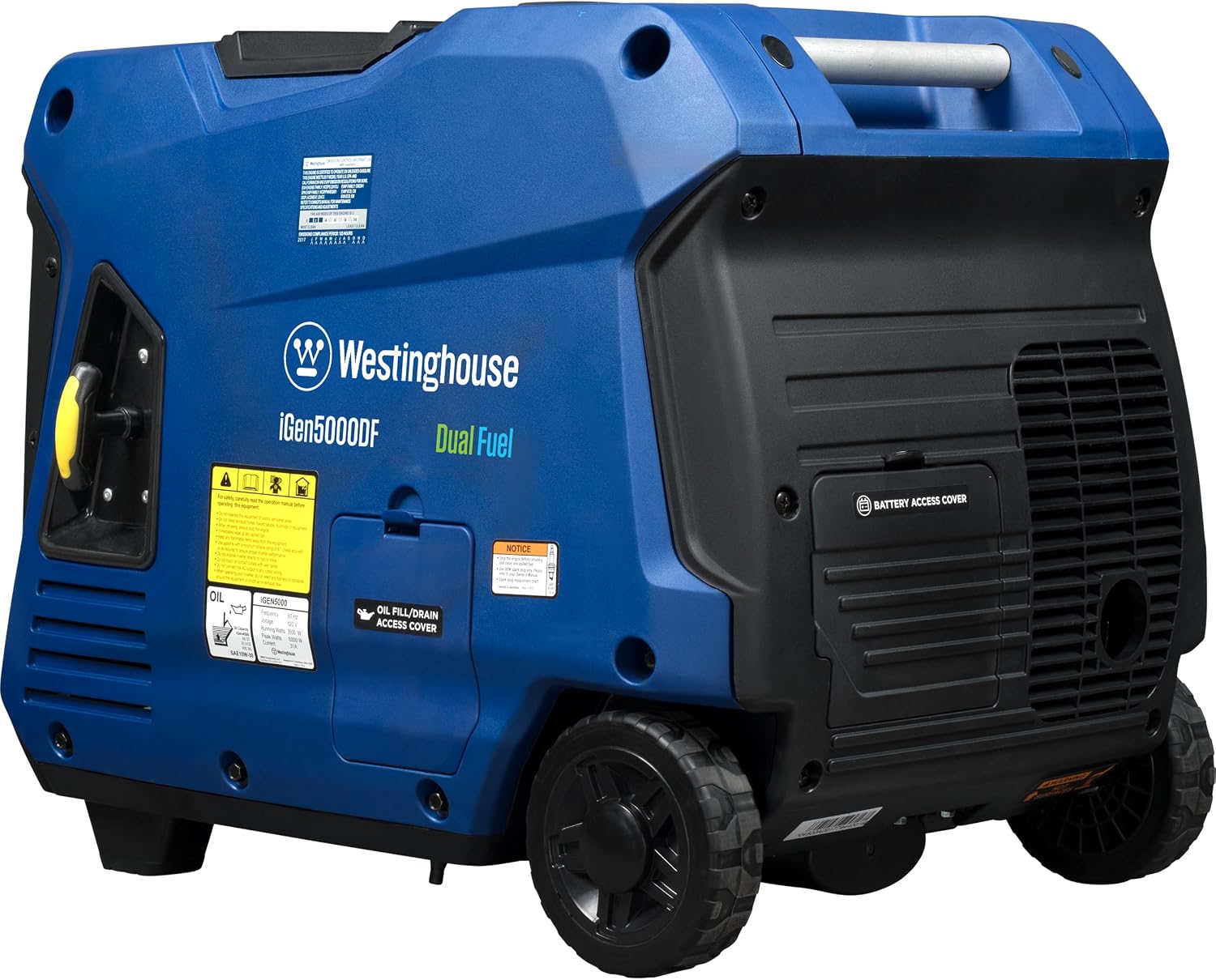 Westinghouse iGen5000DF Dual Fuel Inverter Generator — 5000W Peak - Image 4