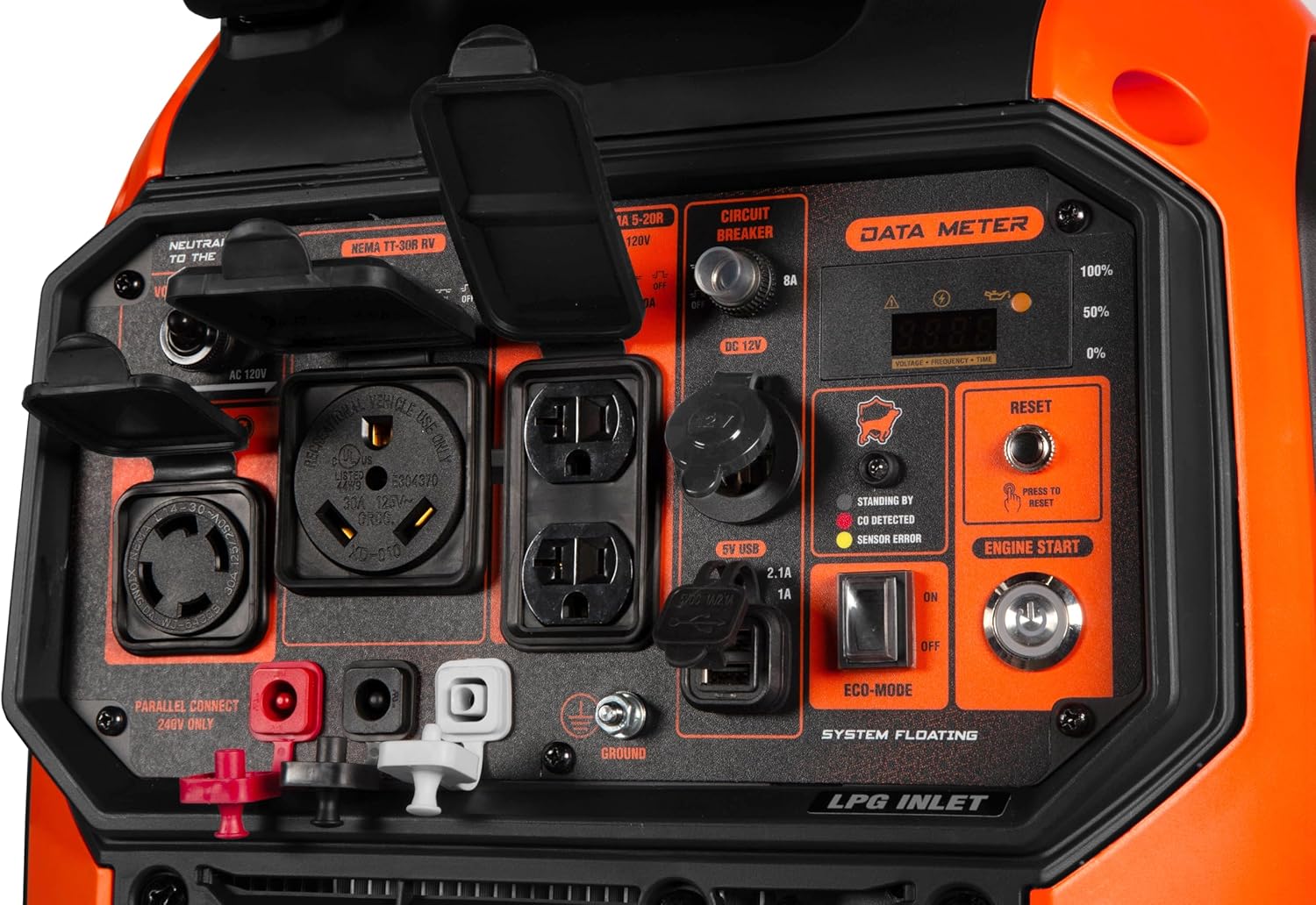 WEN DF680iX Dual Fuel Inverter Generator — 6800W Peak - Image 3