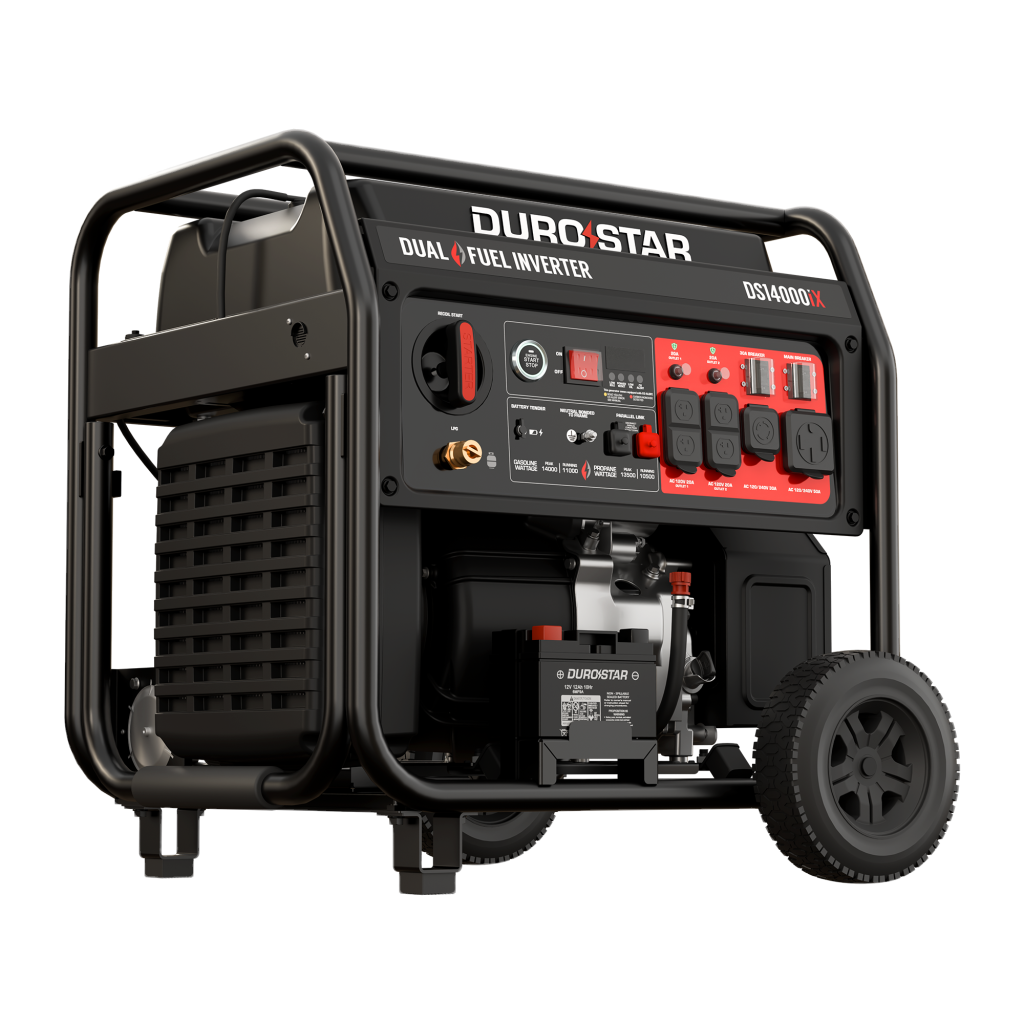 DuroStar DS14000iX Dual-Fuel Inverter Generator — 14,000W Peak (49-State)