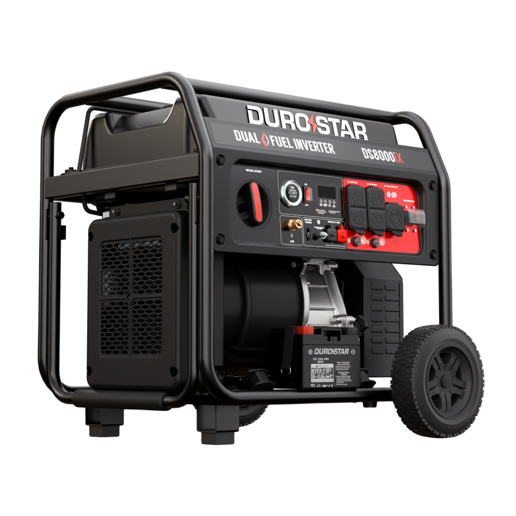 DuroStar DS8000iX Dual-Fuel Inverter Generator — 8,000W Peak (49-State)