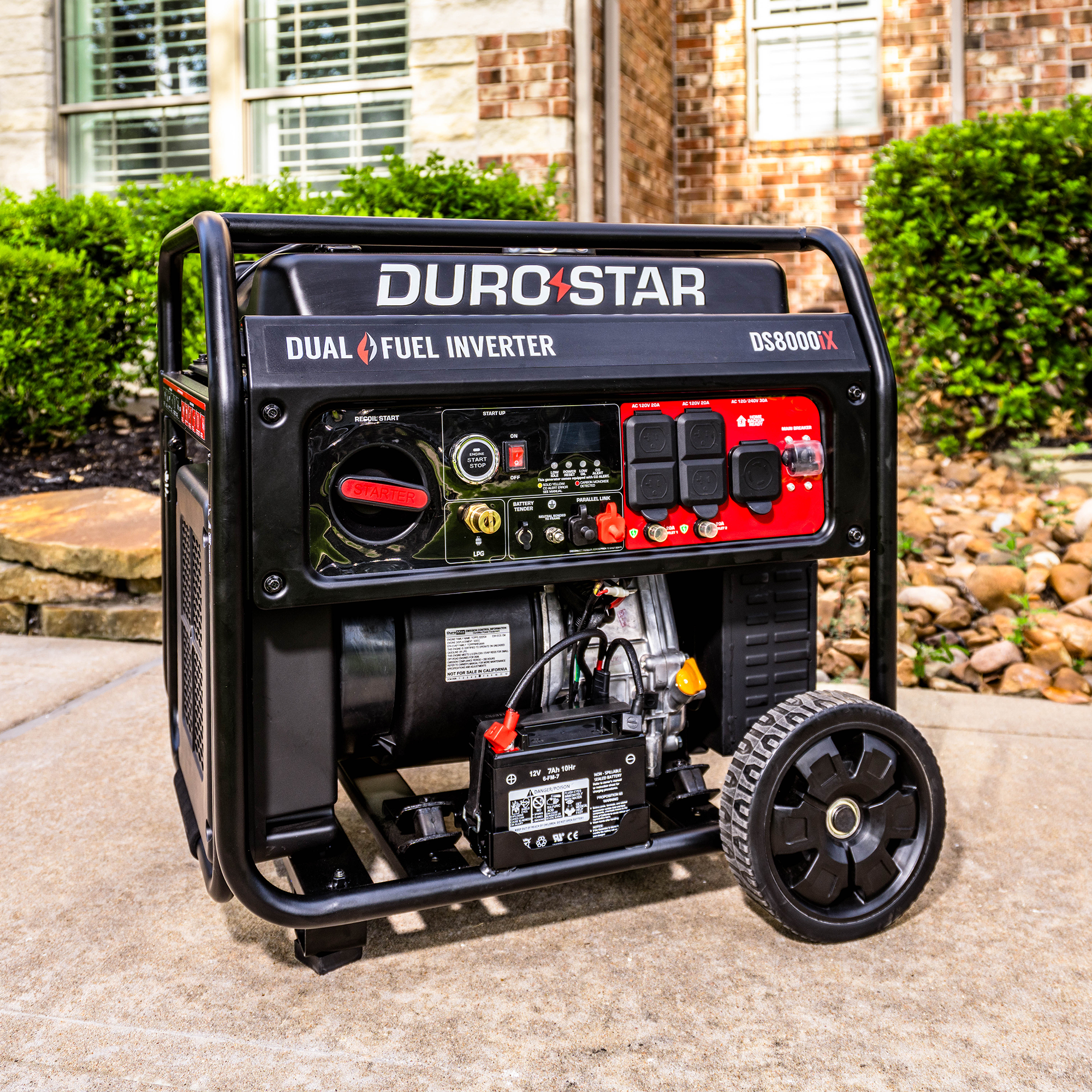 DuroStar DS8000iX Dual-Fuel Inverter Generator — 8,000W Peak (49-State) - Image 2