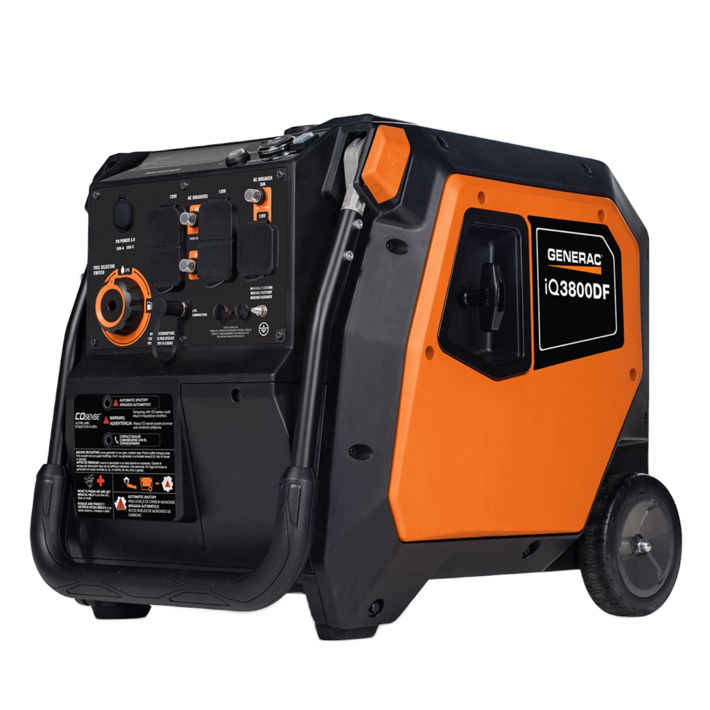 Generac iQ3800 Dual-Fuel Inverter Generator — 3800W Peak (50-State)