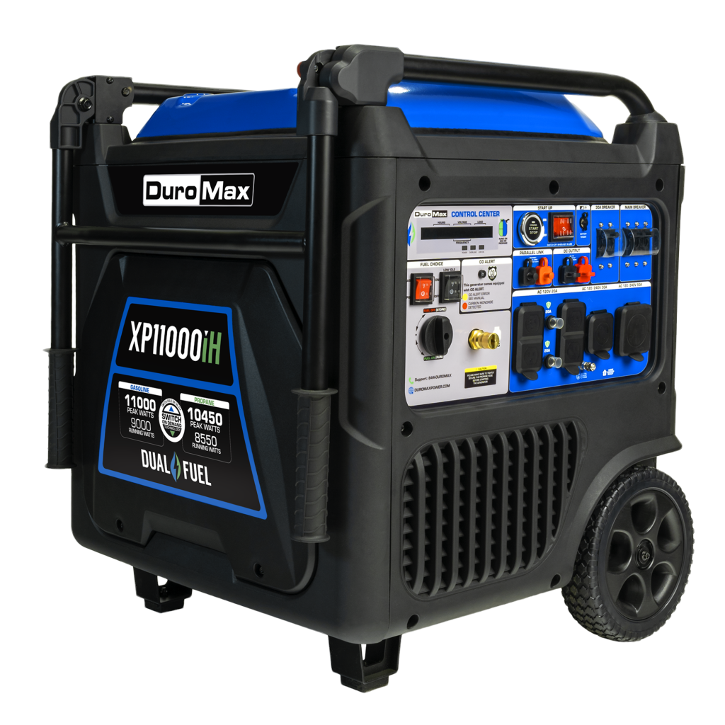 DuroMax XP11000iH Dual-Fuel Inverter Generator — 11,000W Peak (49-State)