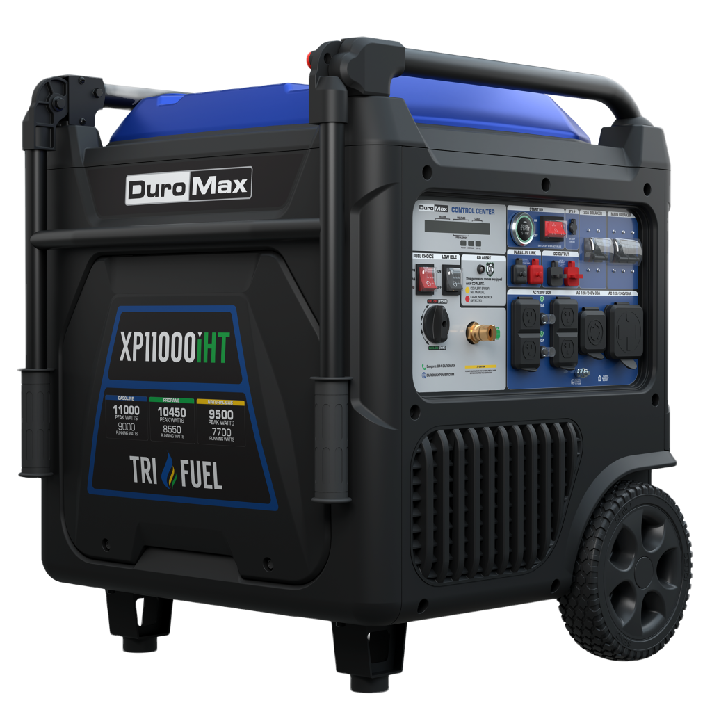 DuroMax XP11000iHT Tri-Fuel Inverter Generator — 11,000W Peak (49-State)