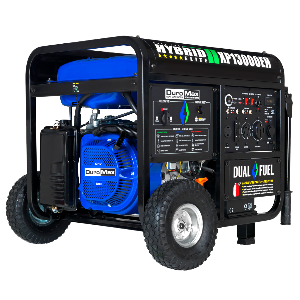 DuroMax XP13000EH Dual-Fuel Generator — 13,000W Peak (49-State)