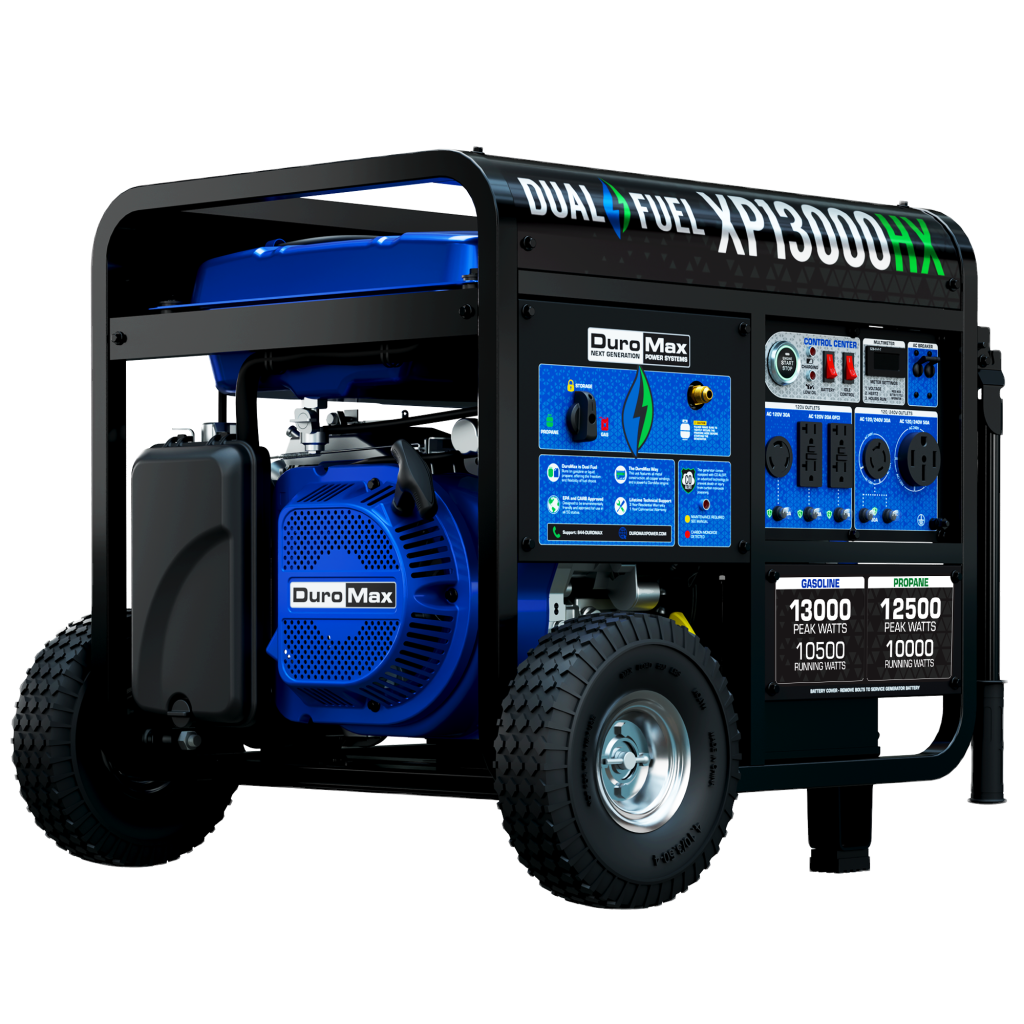 DuroMax XP13000HX Dual-Fuel Generator — 13,000W Peak (49-State)