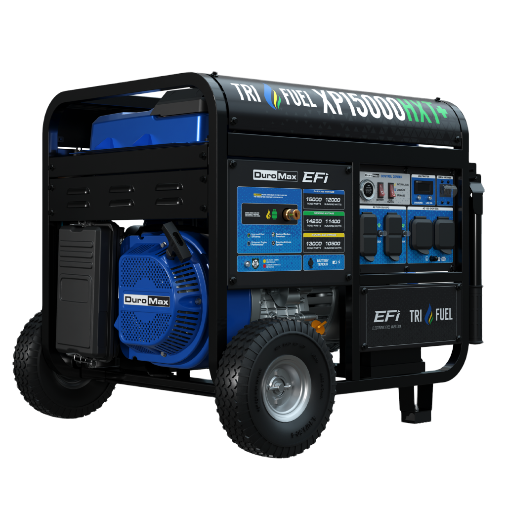 DuroMax XP15000HXT+ Tri-Fuel EFI Generator — 15000W Peak