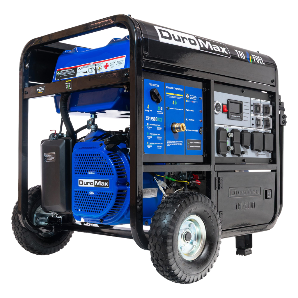 DuroMax XP17500HXT Tri-Fuel Generator — 17,500W Peak (49-State)