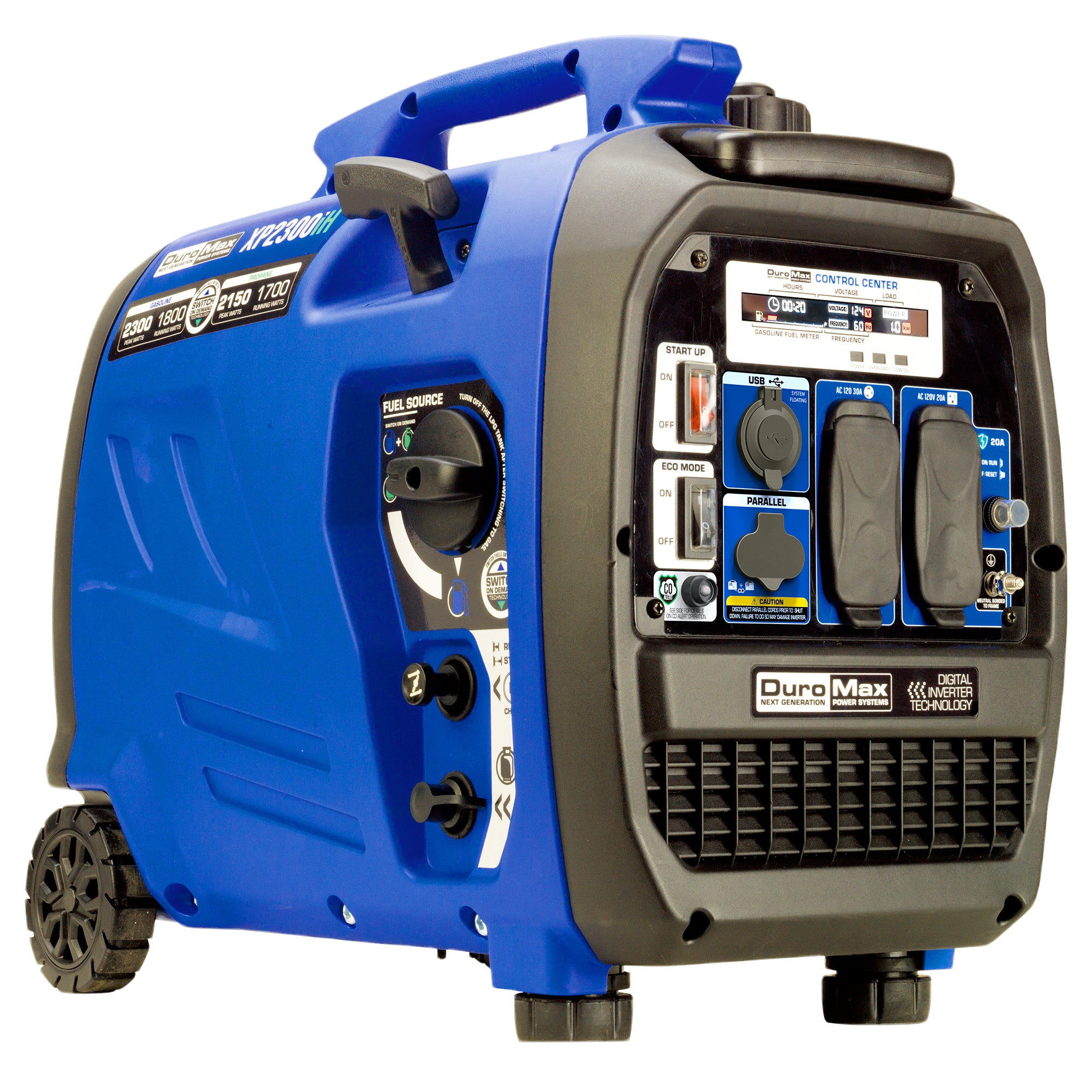 DuroMax XP2300iH Dual-Fuel Inverter Generator — 2,300W Peak (49-State) — exact-model product view