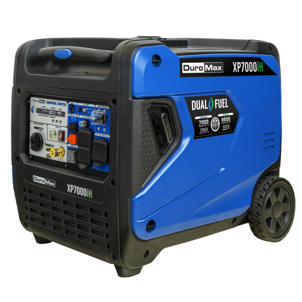 DuroMax XP7000iH Dual-Fuel Inverter Generator — 7,000W Peak (49-State)
