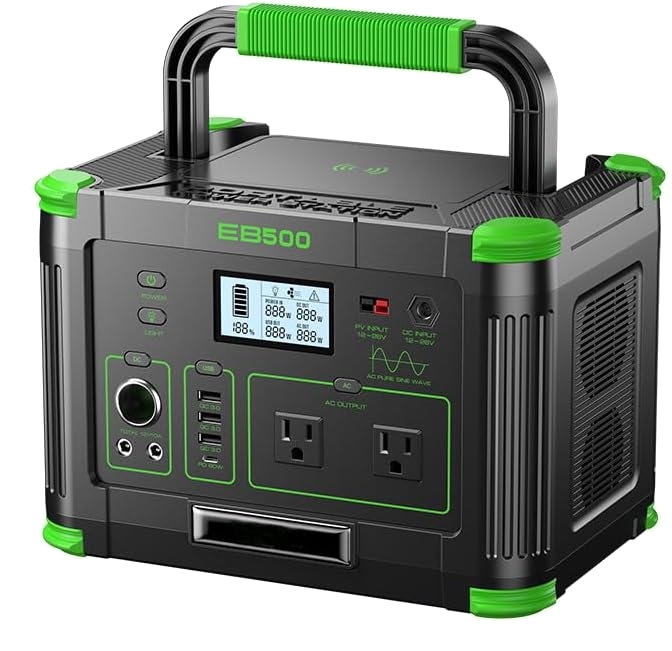 GRECELL EB500 Portable Power Station — 519Wh