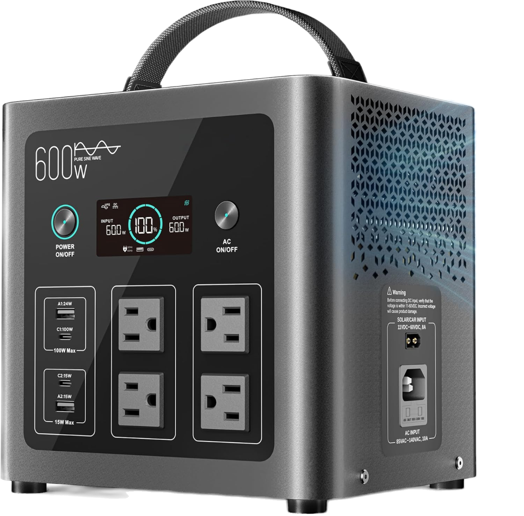 LIBRIDS C600 Portable Power Station — 640Wh