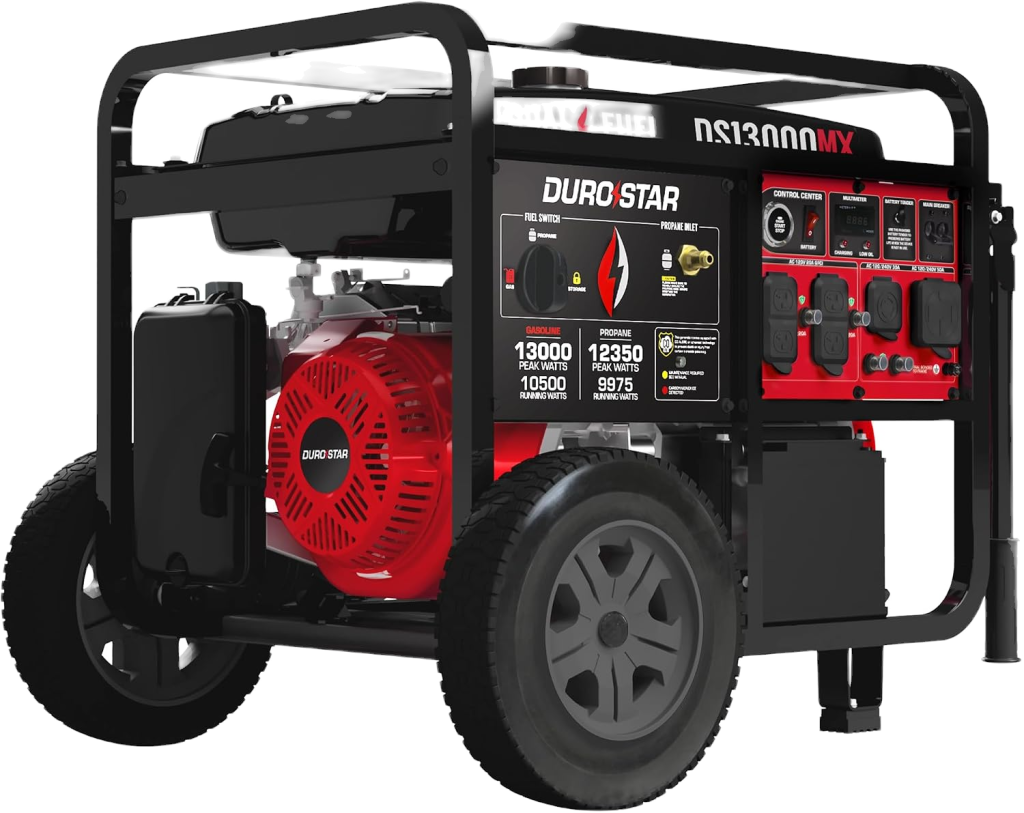 DuroStar DS13000MX Dual Fuel Generator — 13000W Peak