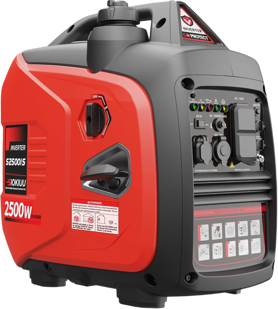SIOKIUU SIO-PG Portable Inverter Generator — 2500W Peak