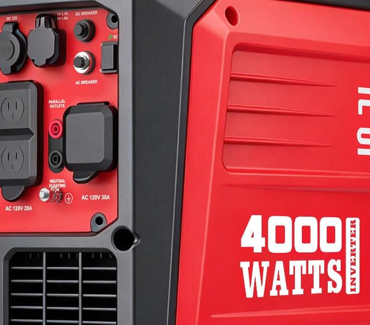 PowerSmart DB5035 Portable Inverter Generator — 4000W Peak — product detail