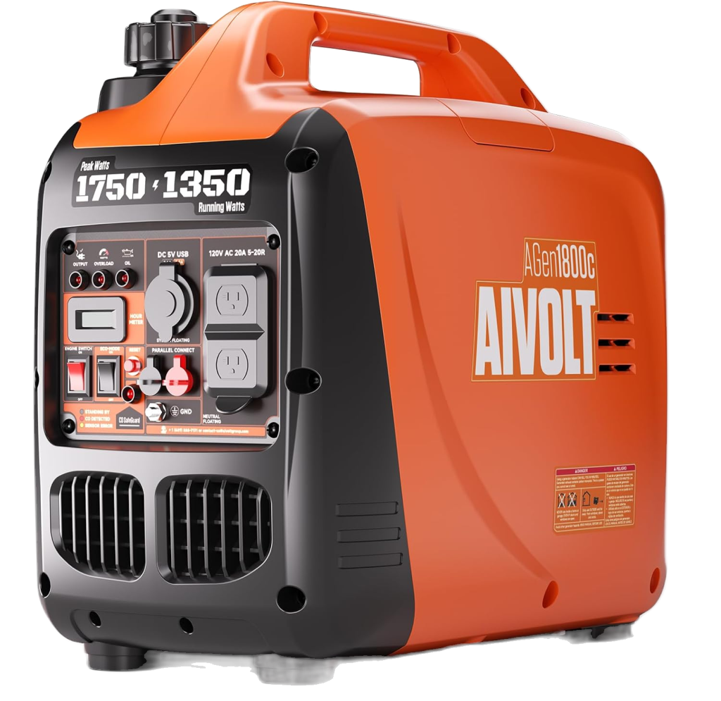AIVOLT I-G1200C Portable Inverter Generator — 1750W Peak