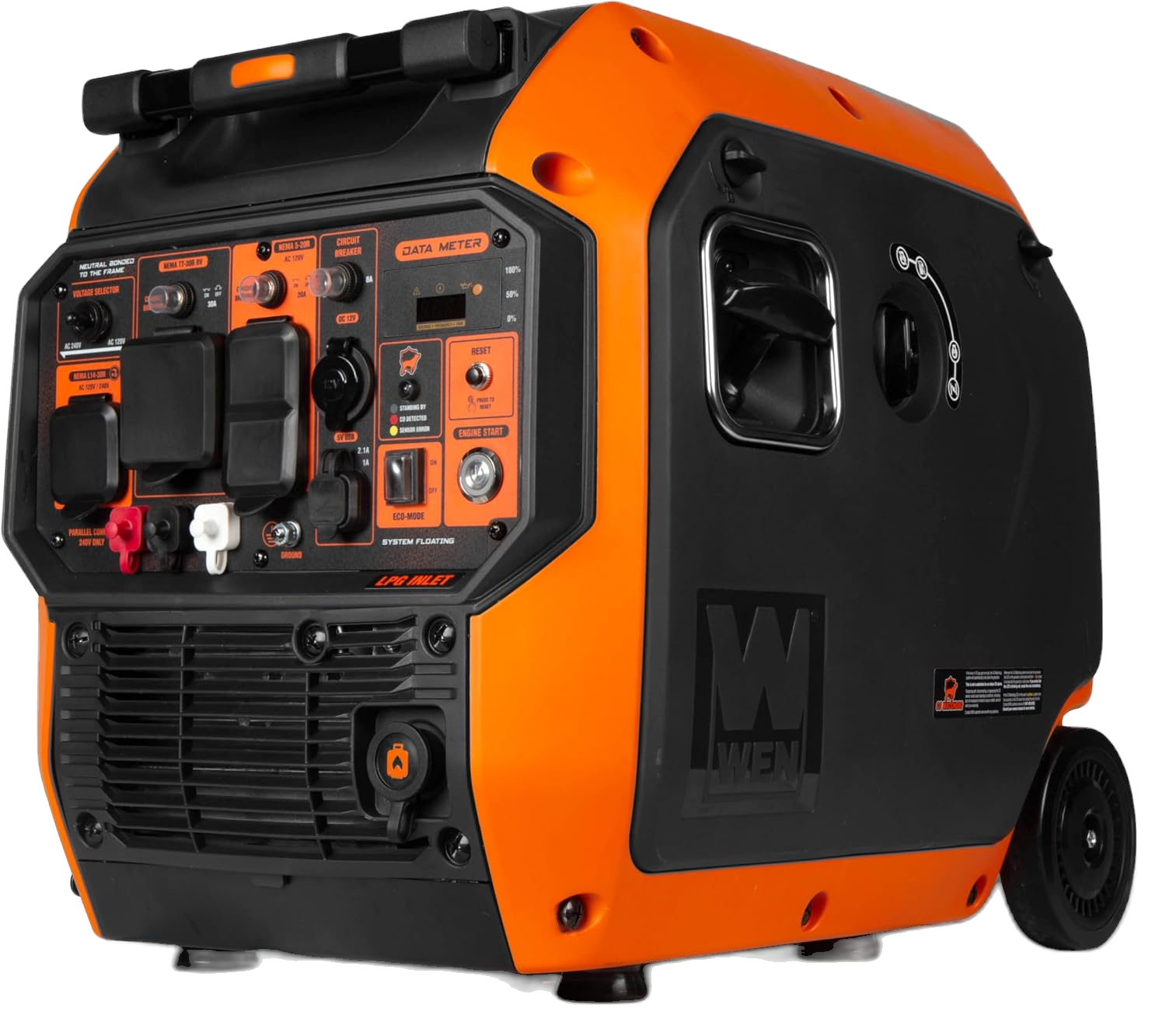 WEN DF680iX Dual Fuel Inverter Generator — 6800W Peak