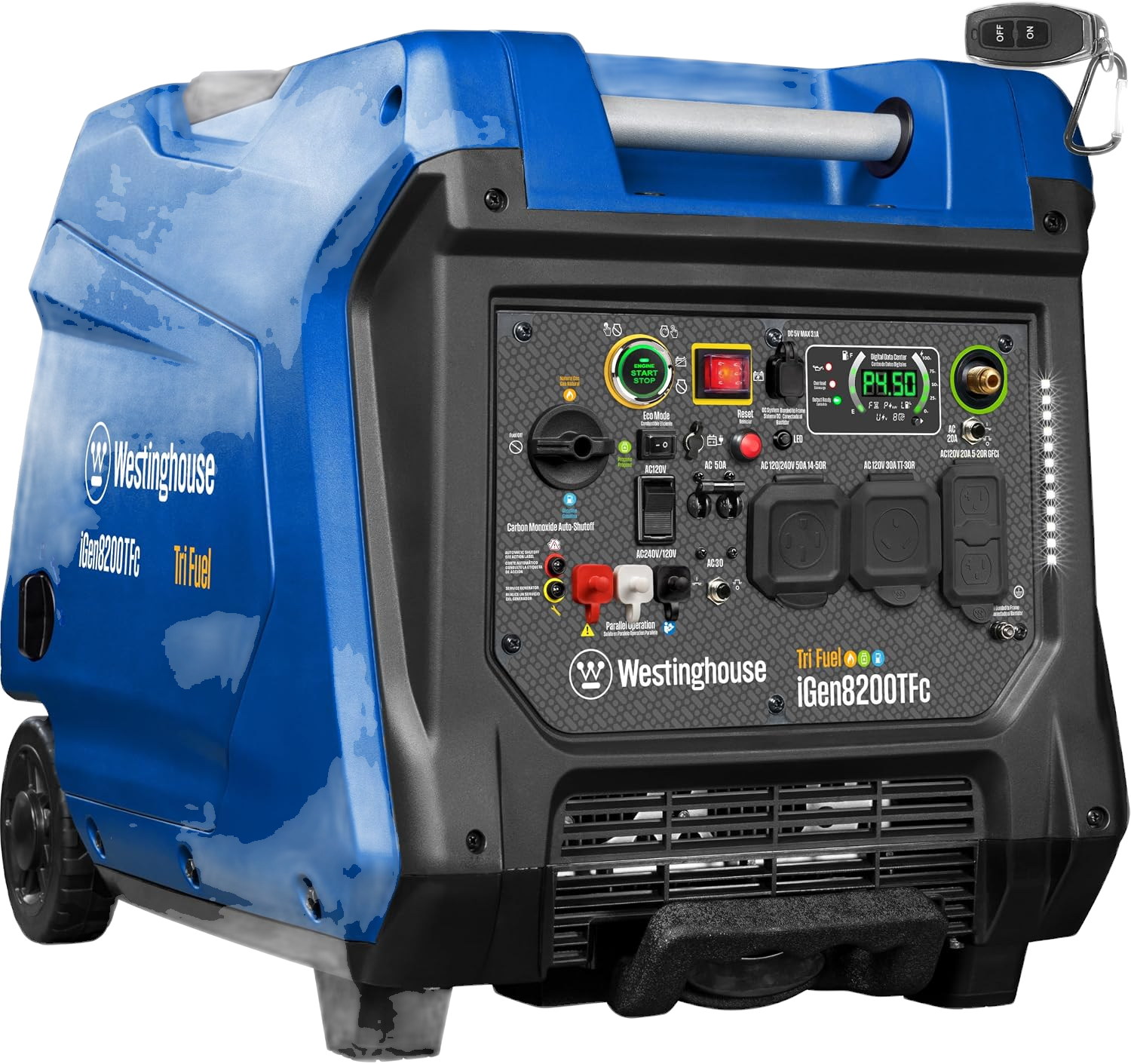 Westinghouse iGen8200TFc Tri-Fuel Inverter Generator — 8200W Peak