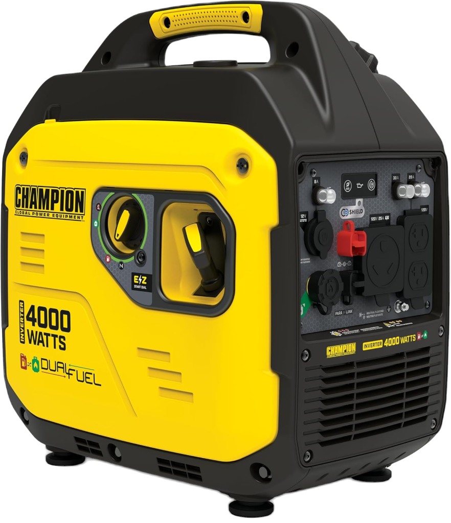 Champion 201050 Dual Fuel Inverter Generator — 4000W Starting