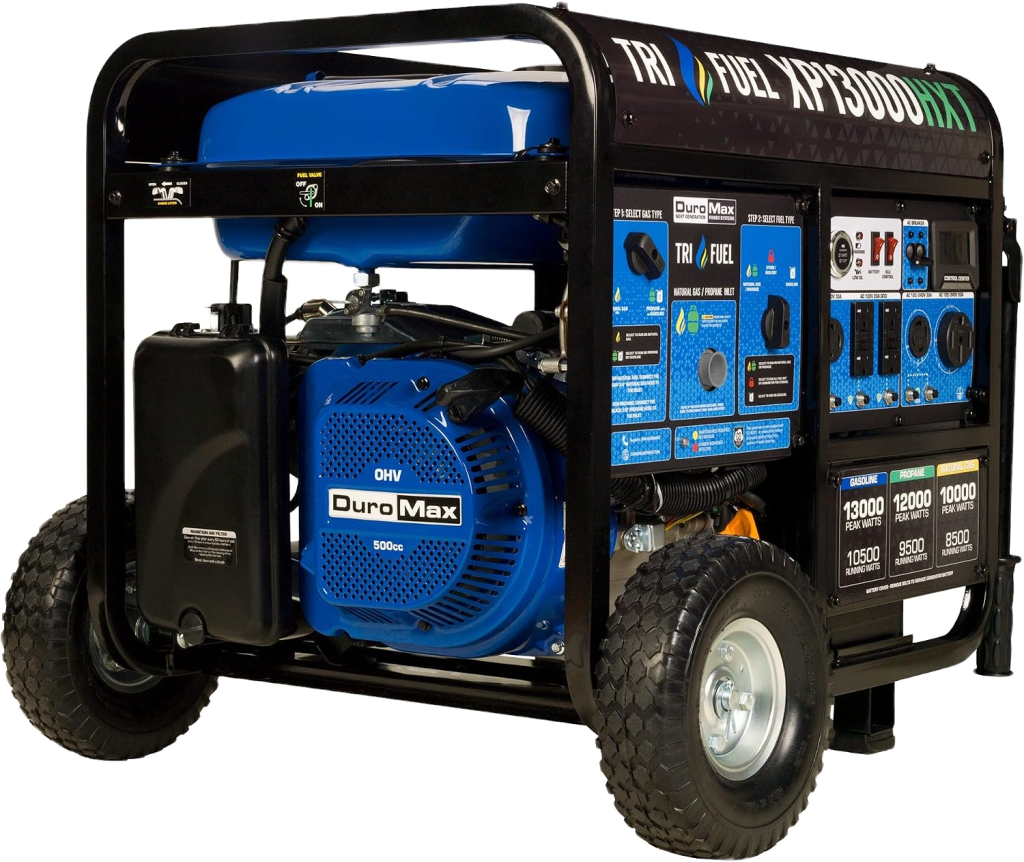 DuroMax XP13000HXT Tri-Fuel Generator — 13000W Peak