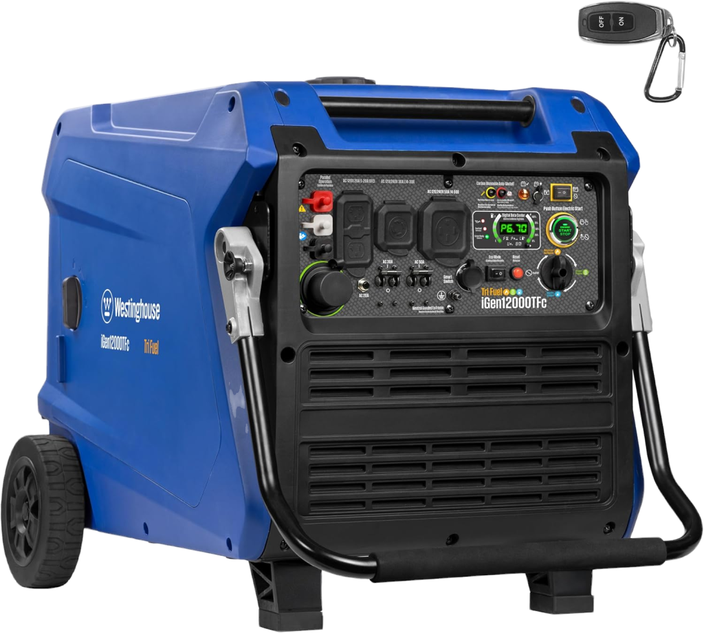 Westinghouse iGen12000TFc Tri-Fuel Inverter Generator — 12000W Peak