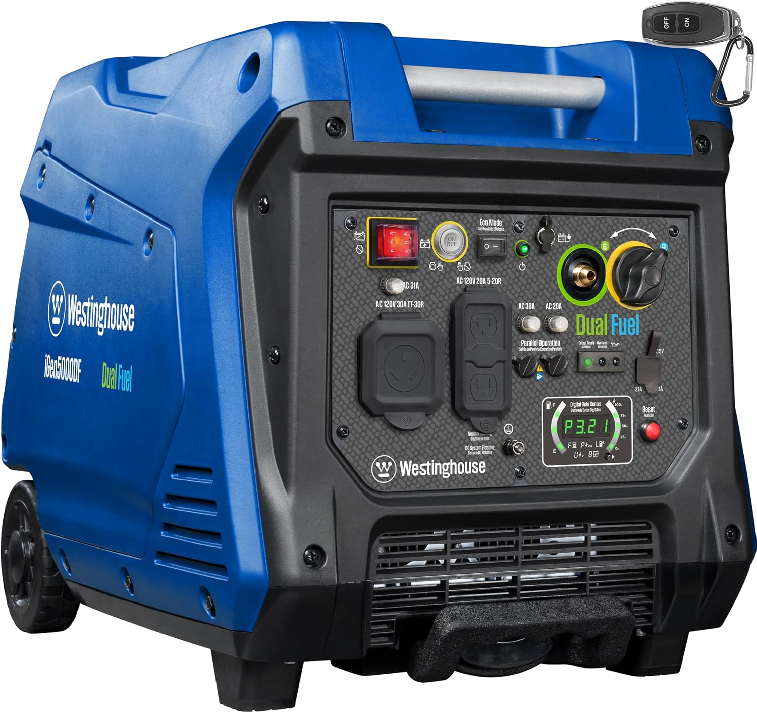 Westinghouse iGen5000DF Dual Fuel Inverter Generator — 5000W Peak